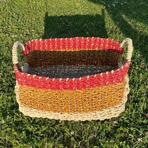 Handwoven Multicolor Basket